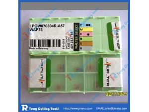 Walter carbide indexable insert LPGW070304R-A57 WAP35 with original, high performance